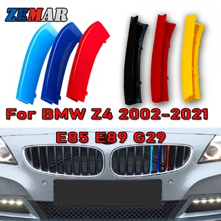 ใหม่ ฝาครอบกระจังหน้ารถยนต์ สไตล์เยอรมนี สําหรับ BMW Z4 E89 E85 G29 2002-2021 3 ชิ้น