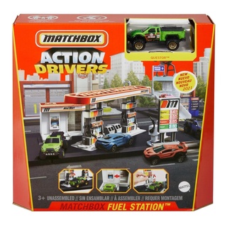 Matchbox Action Drivers Fuel Station Playset (GVY82) ชุดของเล่นจำลองสถานีปั๊มน้ำมัน รุ่น GVY82