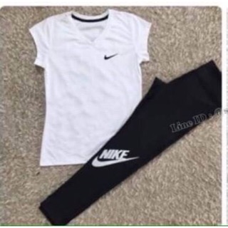 ชุดออกกำลังกายผู้หญิง Set Sportbar nike ชุดโยคะ ส่งฟรี