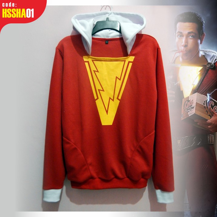 Shazam Black Adam Superhero คอสเพลย์ Hoodie วัสดุหนานุ่ม