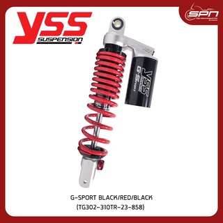 YSS โช๊ค G-SPORT แท้ศูนย์ 100% Yamaha/Nmax 155 20&gt;【TG302-310TR-23-858】 BLACK/RED/BLACK