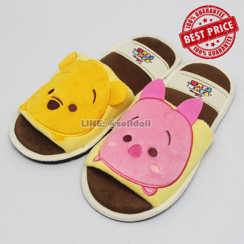 รองเท้าใส่ในบ้าน Pooh & Piglet ลิขสิทธิ์แท้ / รองเท้าใส่ในบ้าน พูห์ & พิกเล็ต / รองเท้า Winnie the Pooh Tsum Tsum