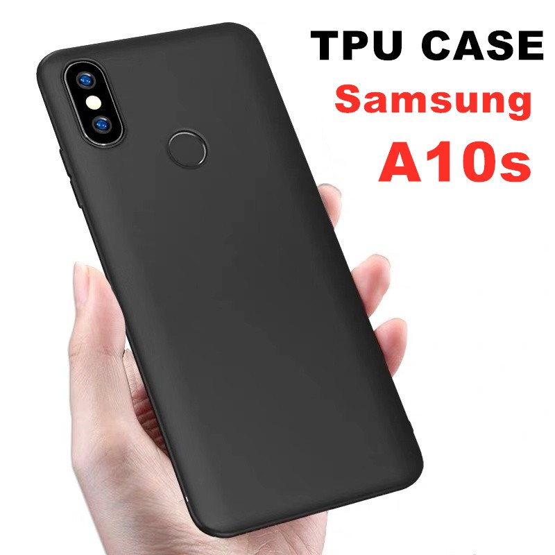 Case TPU เคสซัมซุง Samsung Galaxy A10s เคสซิลิโคนนิ่ม สวยและบางมาก สีดํา สินค้าพร้อมส่ง
