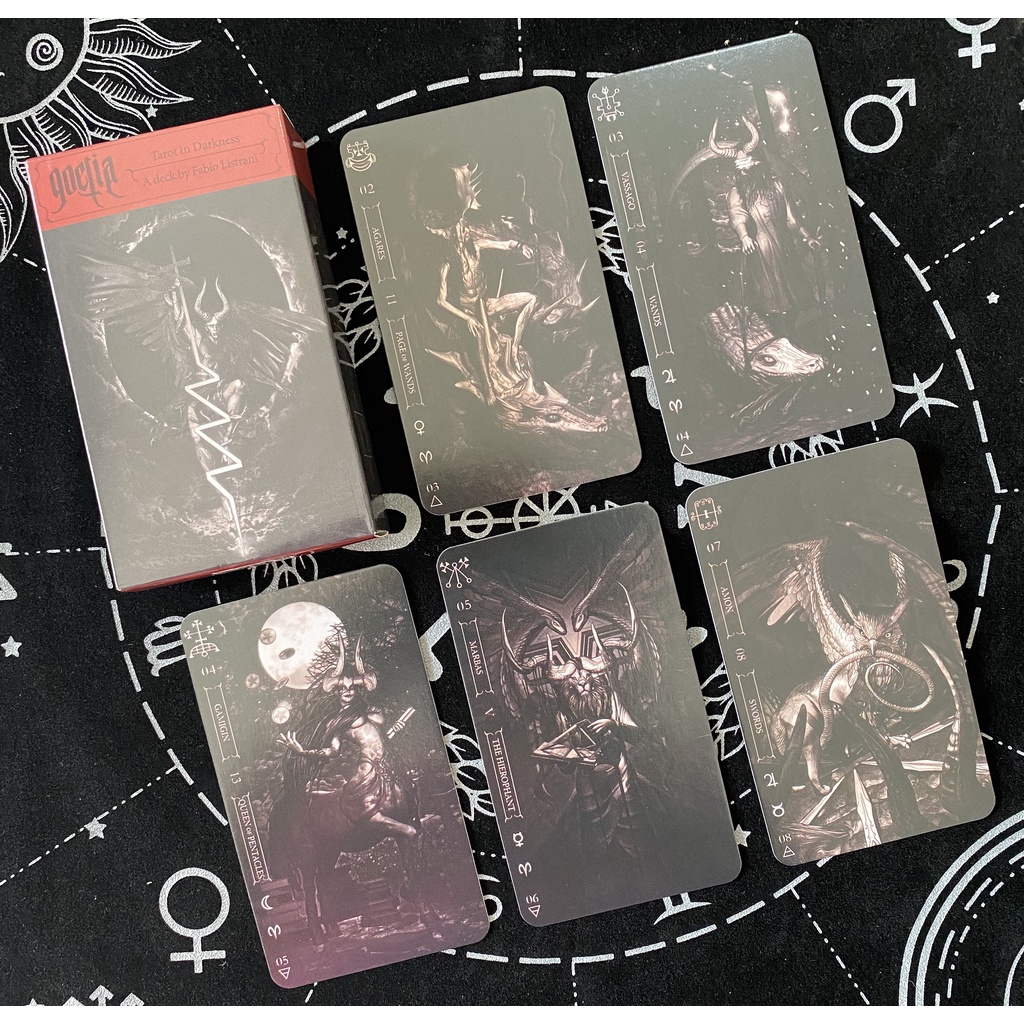 Dark Solomon Goetia Tarot Goetia Tarot in Darkness เกมกระดานการ์ดภาษาอังกฤษ