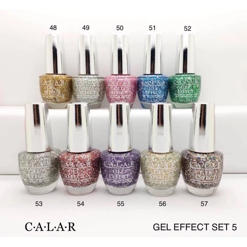 สีเจลไม่ต้องอบ สีกึ่งเจล (5) Calar Gel Effect Nail Color ยาทาเล็บ คาล่าร์ สีทาเล็บ