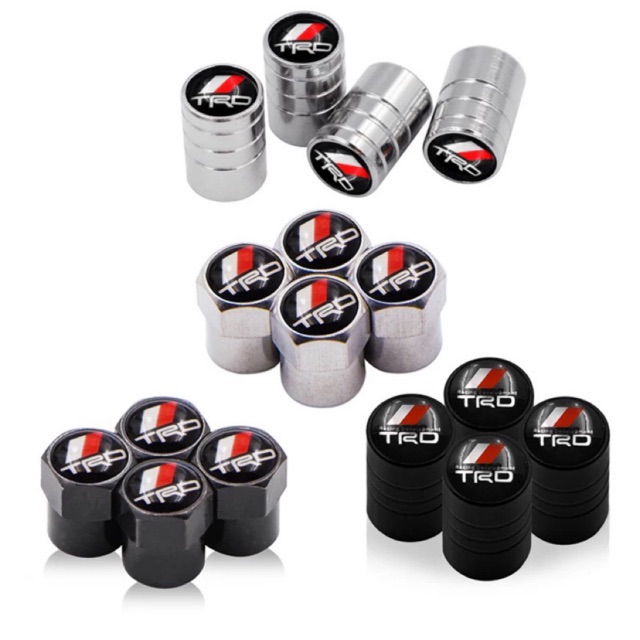 จุ๊บลม TRD,Toyota (1 ชุดมี 4 ชิ้น) Valve cap ราคา ถูกที่สุด ดีลบีเคเค แกลเลอรีภาพที่ 2