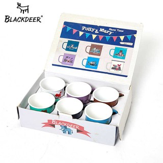 Blackdeer Enamel Mug 6 pcs (BD11615207) แก้วเคลือบอีนาเมล