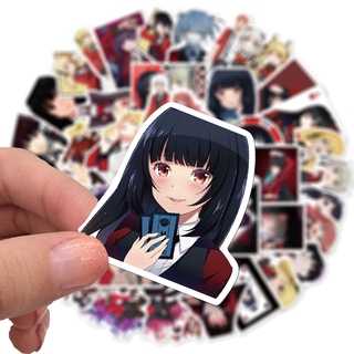 50แผ่น 狂賭之淵 Kakegurui โคตรเซียนโรงเรียนพนัน พีวีซี กันน้ำ สติ๊กเกอร์  sticker