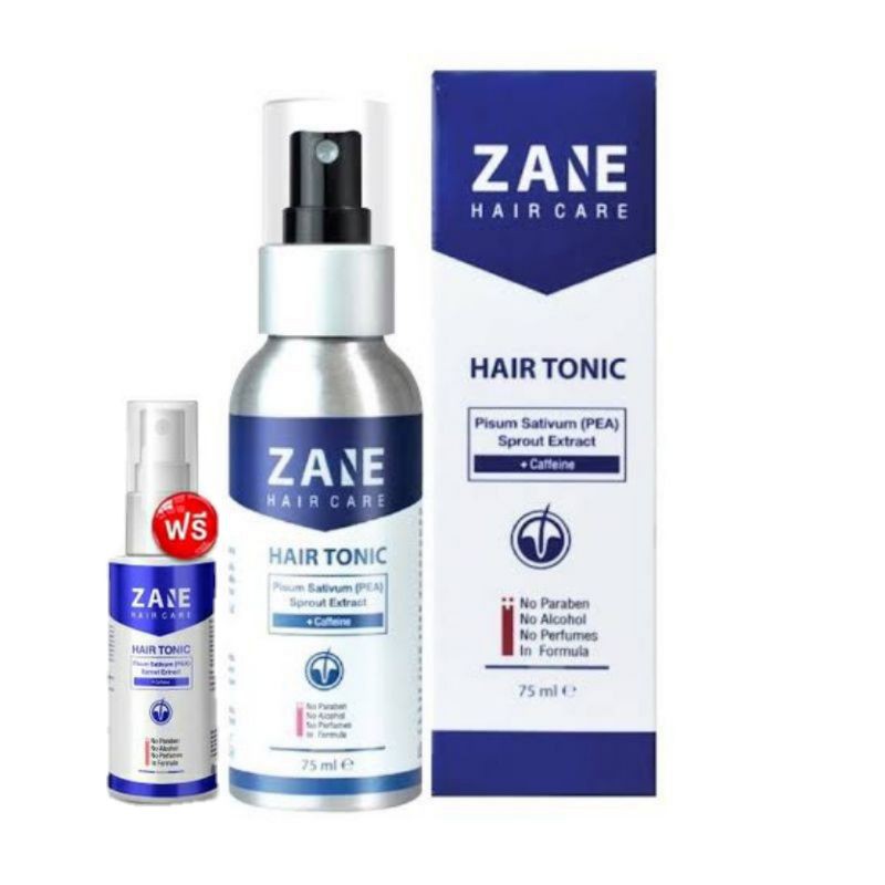 ใหม่แท้💯%Zane Hair Tonic เซน แฮร์ โทนิค 75ml. 1 ขวด แถมฟรี 1 ขวดเล็ก