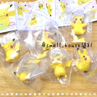 กาชาปอง ยกเซท figure เกาะแก้ว Pikacchu จากการ์ตูน Pokemon