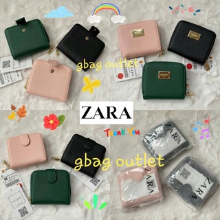 *ส่งฟรี ems. ของแท้ พร้อมส่งค่ะ* ZARA Saffiano Effected Short Wallet