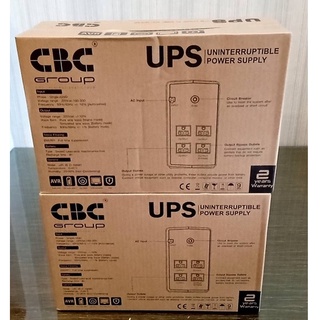 UPS (เครื่องสำรองไฟ) CBC รุ่น UR 1000VA 600W รับประกัน 2 ปี