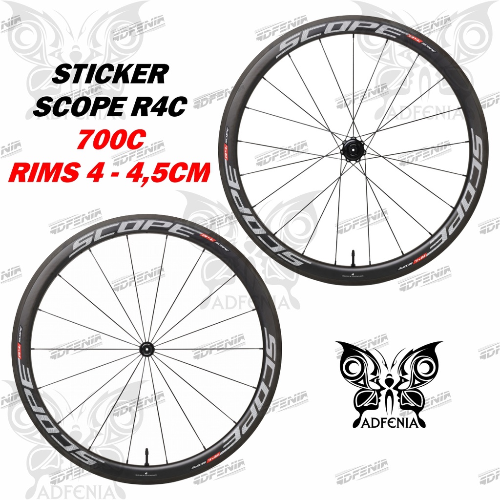 Fixed Gear 700c Road Bike Rims Scope Decal สติกเกอร์