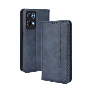 เคสโทรศัพท์หนัง PU ฝาพับ พร้อมช่องใส่บัตร สําหรับ OPPO Reno7 Pro 5G Reno7 5G Reno 7