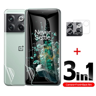 3in1 ฟิล์มไฮโดรเจลกันรอยหน้าจอ ด้านหลัง สําหรับ Oneplus 10T 10R Oneplus Ace 10 Pro One Plus 10Pro