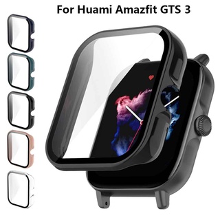 เคส Pc + กระจกนิรภัยสําหรับ Huami Amazfit Gts3 เคสนาฬิกาอัจฉริยะสําหรับ Amazfit Gts3