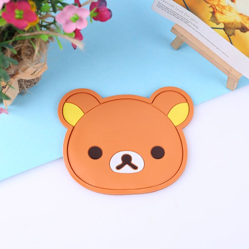 ที่รองแก้ว 🌈เลือกลายได้🎉 แผ่นรองแก้ว โดเรม่อน แมวจี้ มิกกี้ มินนี่ ริละคุมะ พร้อมส่ง! - รูปที่ 4