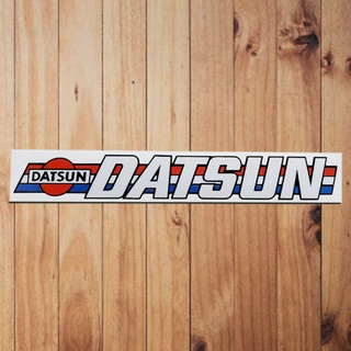 สติกเกอร์โลโก้ Datsun และข้อความ