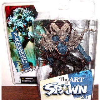 [RARE] McFARLANE TOYS : 2004 Series 26 SPAWN THE BLACK KNIGHT 3 (DARK AGES ISSUE 1 COVER ART) 7 inch ของแท้ 100%