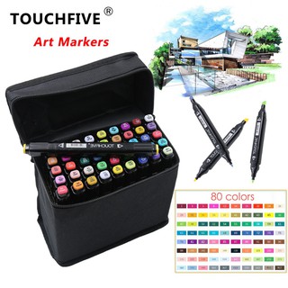 TouchFive ปากกามาร์กเกอร์ แบบสองหัว  60 / 80 สี