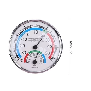 Kiprun เครื่องวัดอุณหภูมิเครื่องวัดความชื้น 2 ใน 1 อุณหภูมิ Analog ความชื้น Gauge สําหรับ Home Room Wall Desktop Display Decor