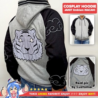 เสื้อแจ็กเก็ต มีฮู้ด ปักลายการ์ตูนอนิเมะ Tiger High School Il Pyo GOH myhobbytown