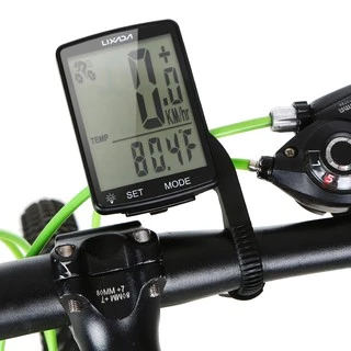 Lixada ไร ้ สายจักรยานคอมพิวเตอร ์ Multi Functional LCD หน ้ าจอจักรยานคอมพิวเตอร ์ จักรยานเสือภูเขา Speedometer วัดระยะทาง IPX6 กันน ้ ําขี ่ วัดอุณหภูมิขี ่ อุปกรณ ์ เสริม