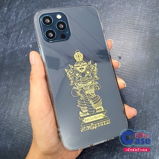 V20 V20PRO Y30 Y50 เคสใสติดสติ๊กเกอร์ยันต์ปั้มนูน โลหะ วัตถุมงคล ยันต์กุเวรน้อยร้อยล้าน