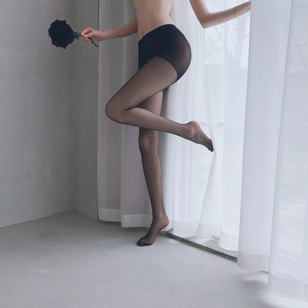 Sex Girl ถุงน่องเซ็กซี่ เปิดเป้า ถุงน่องสีดำ ลูกไม้ระบายอากาศ ถุงเท้าเซ็กซี่ พร้อมส่งจากไทย （H3003） - รูปที่ 3