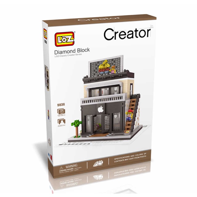 ตัวต่อเลโก้จิ๋ว นาโนบล็อคขนาดใหญ่ Nanoblock Jumbo Size  LOZ Creator 9036 ชุด Apple Store