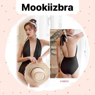 🦄Mookiizbra🦄 👙ชุดว่ายน้ำเซ็กซี่วันพีช 👉🏻 ฟรีไซร์ 👉🏻สีดำ ขาว เนื้อ แดง เขียว ชมพู