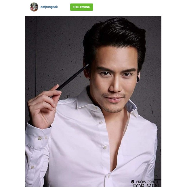 Mistine 5 Brow Pencil for Men ดินสอเขียนคิ้วสำหรับผู้ชายเนื้อบางเบากันน้ำ