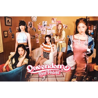 พร้อมส่ง  โปสเตอร์ POSTER OFFICIAL - RED VELVET 6TH MINI ALBUM QUEENDOM  GIRLS VER