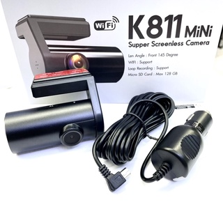 [ใส่โค้ดUCCSEPลด130]กล้องติดรถยนต์รุ่นK811mini wifiไม่ต้องใช้จอดูผ่านมือถือ