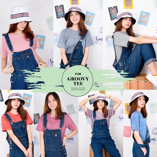 บริการเก็บปลายทาง : (ลองสลูป) Groovy Long sloop Tee  เสื้อยืดคอกลม ผ้าเนื้อนุ่มใส่สบาย