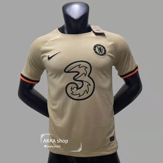 เสื้อกีฬาแขนสั้น ลายทีมฟุตบอล Chelsea Third 22-23 ไซซ์ S-2XL สําหรับผู้ชาย