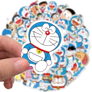 💥พร้อมส่ง💥Doraemon ドラえもん โดราเอมอน sticker สติกเกอร์กันน้ำรูปแบบที่แตกต่างกัน 50ชิ้น