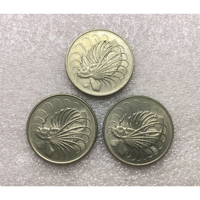 เหรียญ 50 CENTS SINGAPORE จำนวน 3 เหรียญ