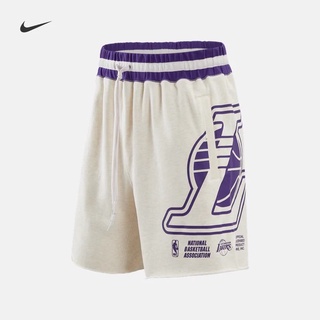 Nike2023 Los Angeles Lakers NBA กางเกงบาสเก็ตบอลขาสั้น ของแท้ 100% สําหรับผู้ชาย DR2328