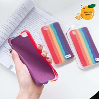 (พร้อมส่งจากไทย) เคส OPPO กำมะหยี่สายรุ้งReno2F Reno3Pro Reno2 Reno4(4G)