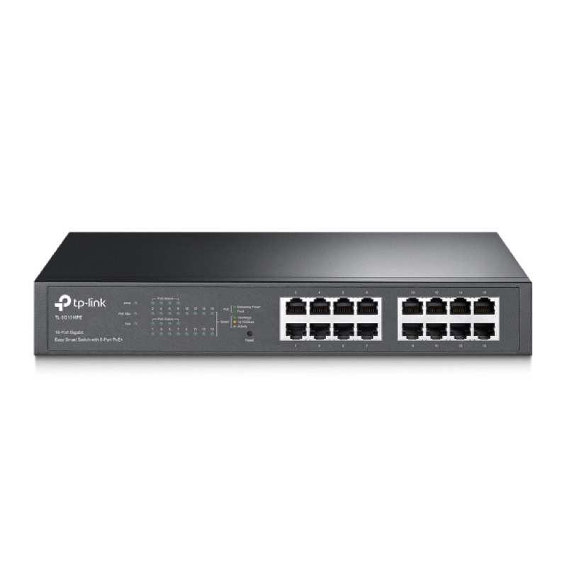 TL-SG1016PE 16Port Gigabit Easy Smart PoE Switch with 8Port PoE+110W TP-Link ออกใบกำกับภาษีได้