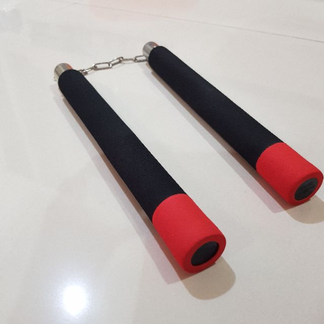 ลดล้างสต๊อกก กระบอง2ท่อน กระบองสองท่อน กระบอง 2 ท่อน สำหรับฝึก ออกกำลังกาย Spong Nunchakus - รูปที่ 5