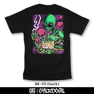 Overdose T-shirt เสื้อยืดคอกลม สีดำ รหัส BK-05(โอเวอโดส)