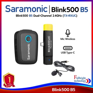 เซ็ตไมโครโฟนไร้สาย Saramonic Blink 500 B5 Wireless Clip-on Microphone (Type-C) รับประกันศูนย์ไทย 1ปี