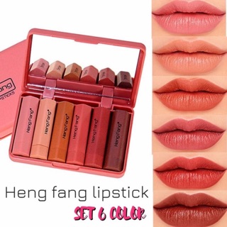 heng fang lipstick ชุดลิปสติก 6 เฉดสี ครบชุดมืออาชีพ📍