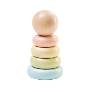 PlanToys ของเล่นไม้ แปลนทอยส์ ชุดวงแหวนเรียงซ้อน FIRST STACKING RING (1y+)