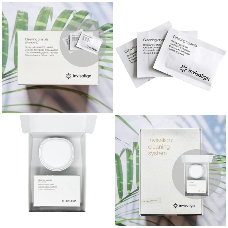 70% Sale!! Exp.06-07/25 (Invisalign®) Cleaning System  for Clear Aligners Retainers อุปกรณ์ทำความสะอ