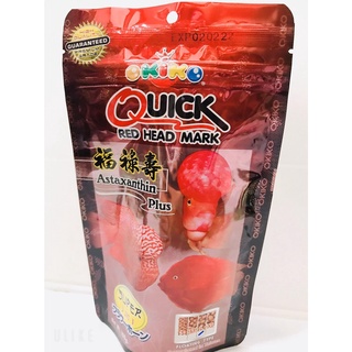 อาหารปลาหมอสี akiko Quick 100g ซองสีแดง เร่งสี