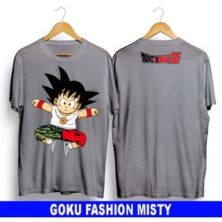 เสื้อยืดผ้าฝ้ายพิมพ์ลายขายดี เสื้อยืด ผ้าฝ้าย ลายอนิเมะ ดราก้อนบอล goku chibi 30s