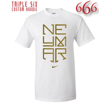 Neymar T-Shirt - สีขาว-ทอง